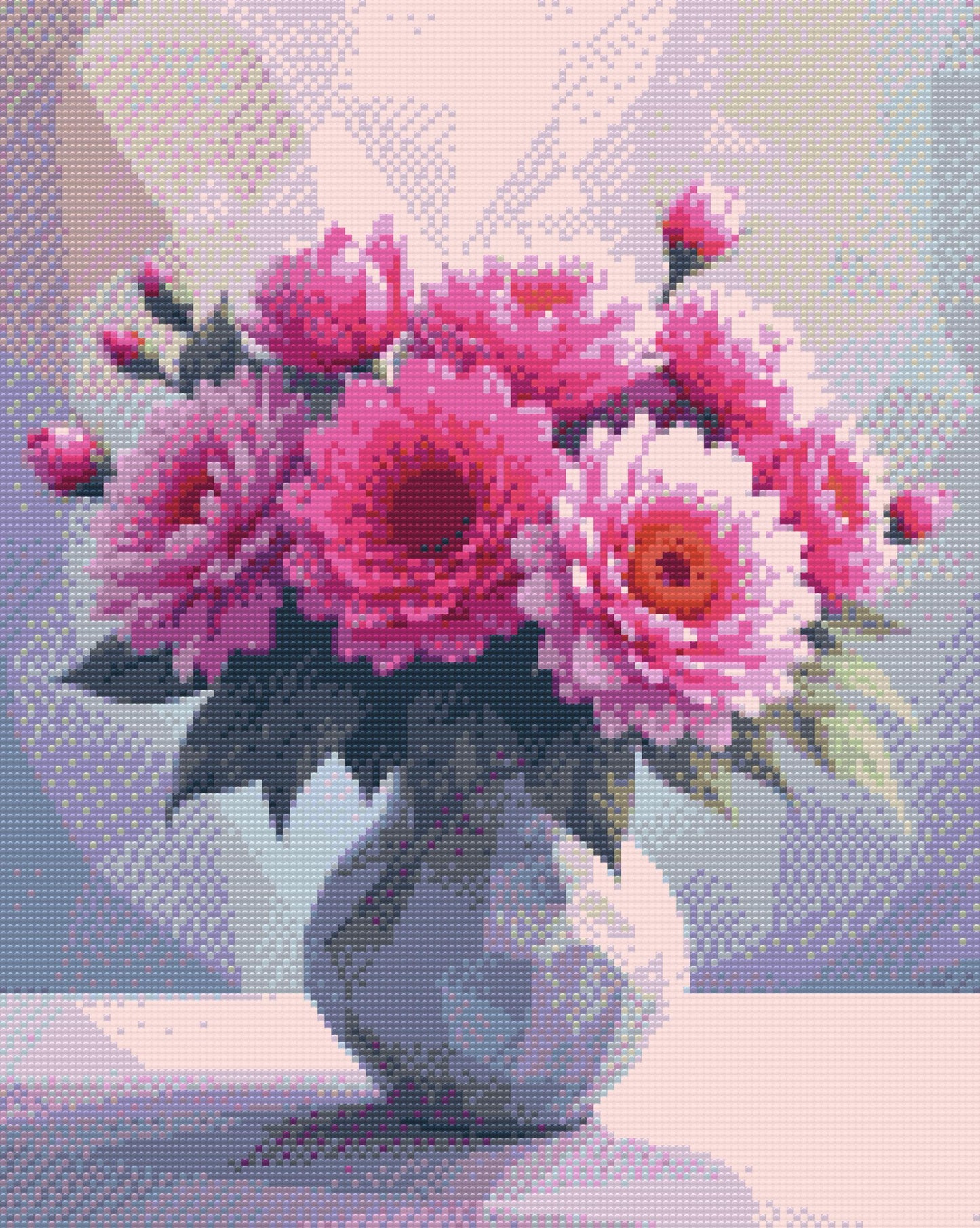 Diamond Paint - Vektorbuket i en vase
