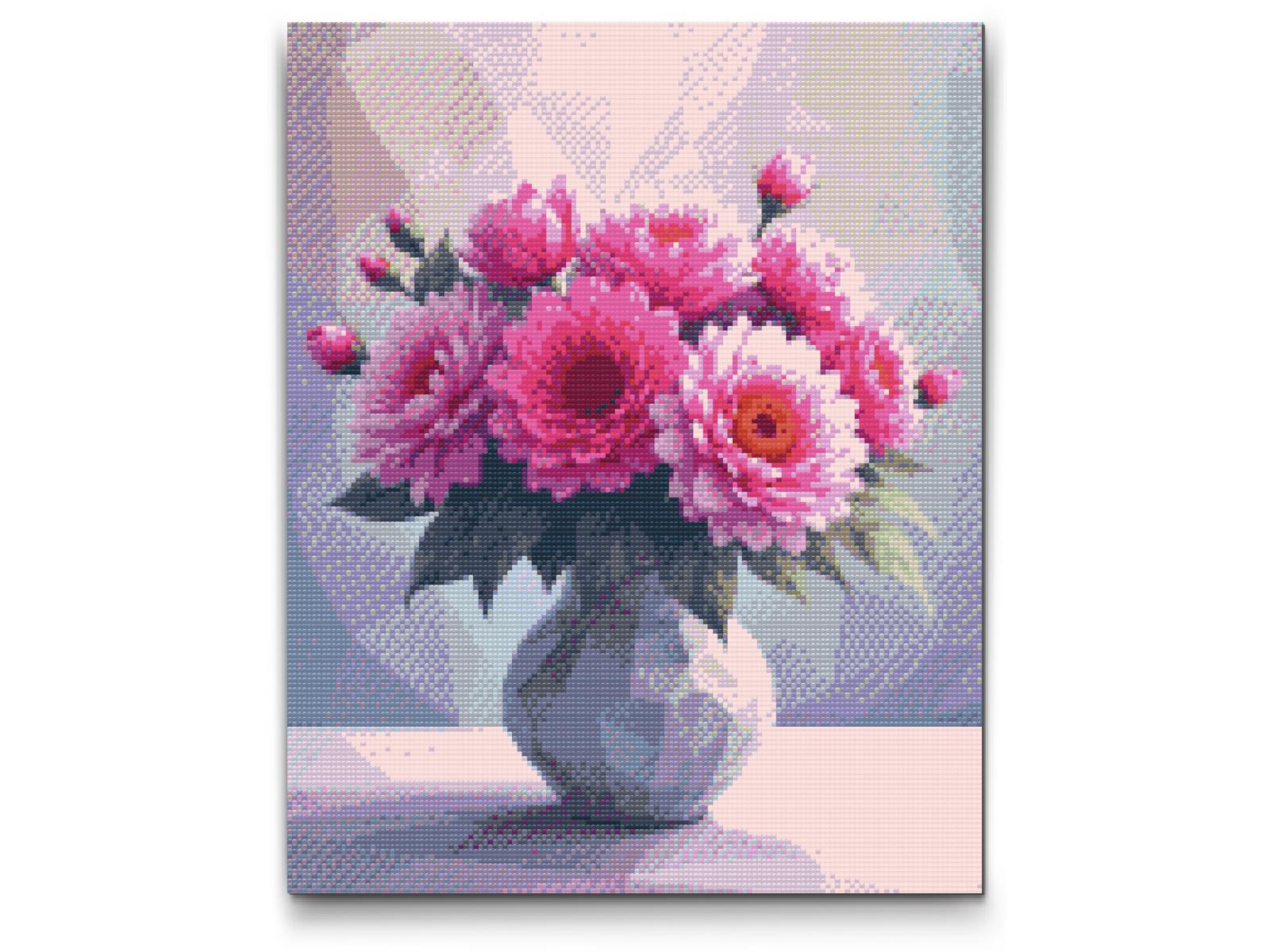 Diamond Paint - Vektorbuket i en vase