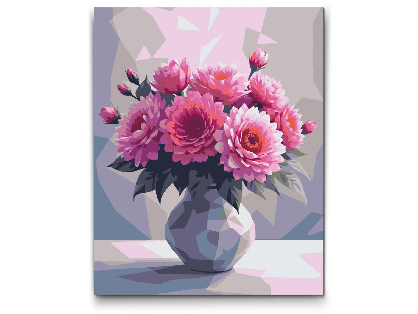 Paint by number - Vektorbuket i en vase
