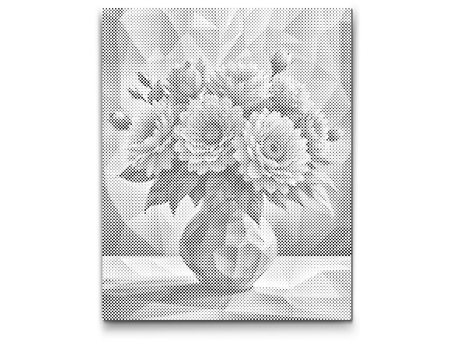 Dotting - Vektorbuket i en vase