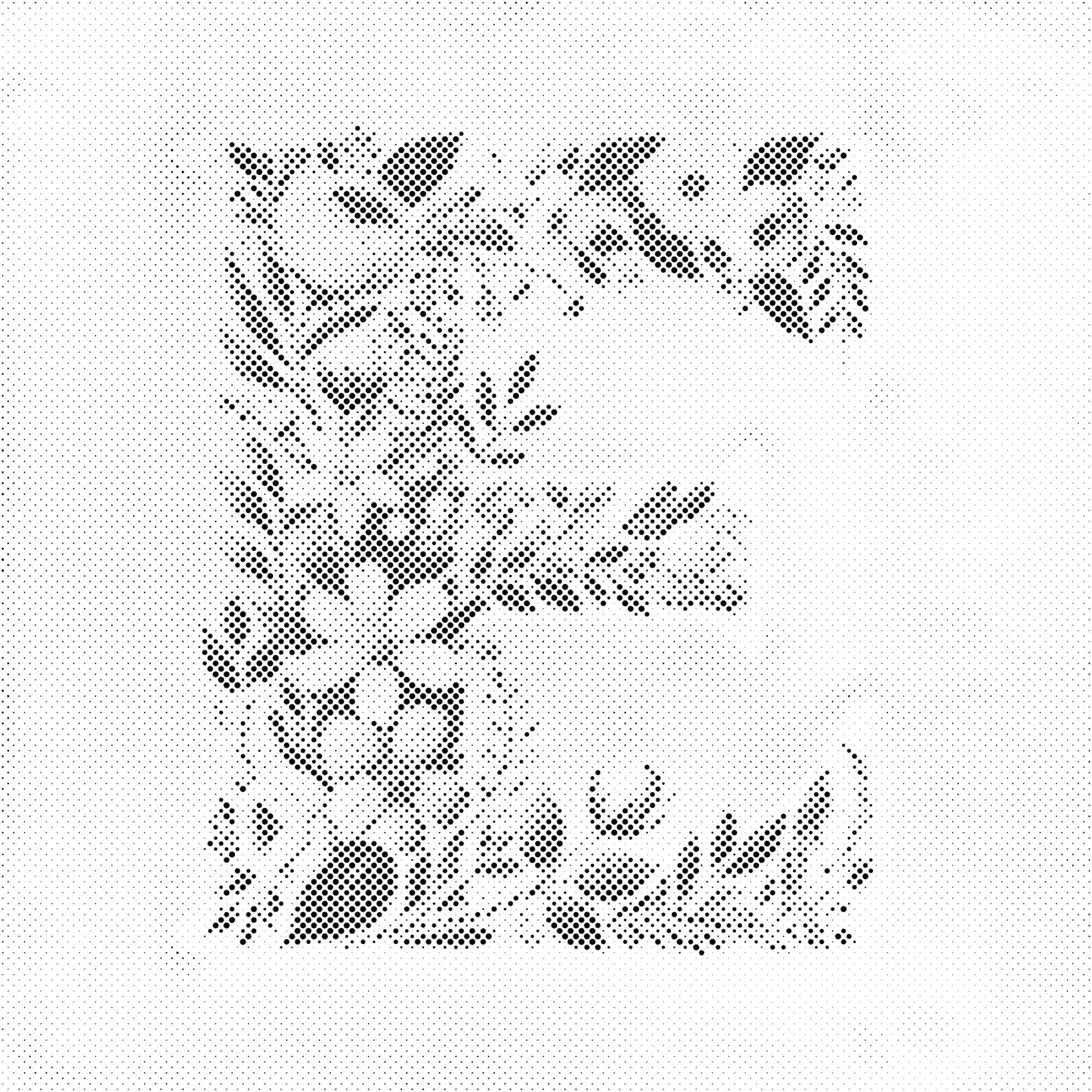 Dotting - Bogstav E - Blomstermønster