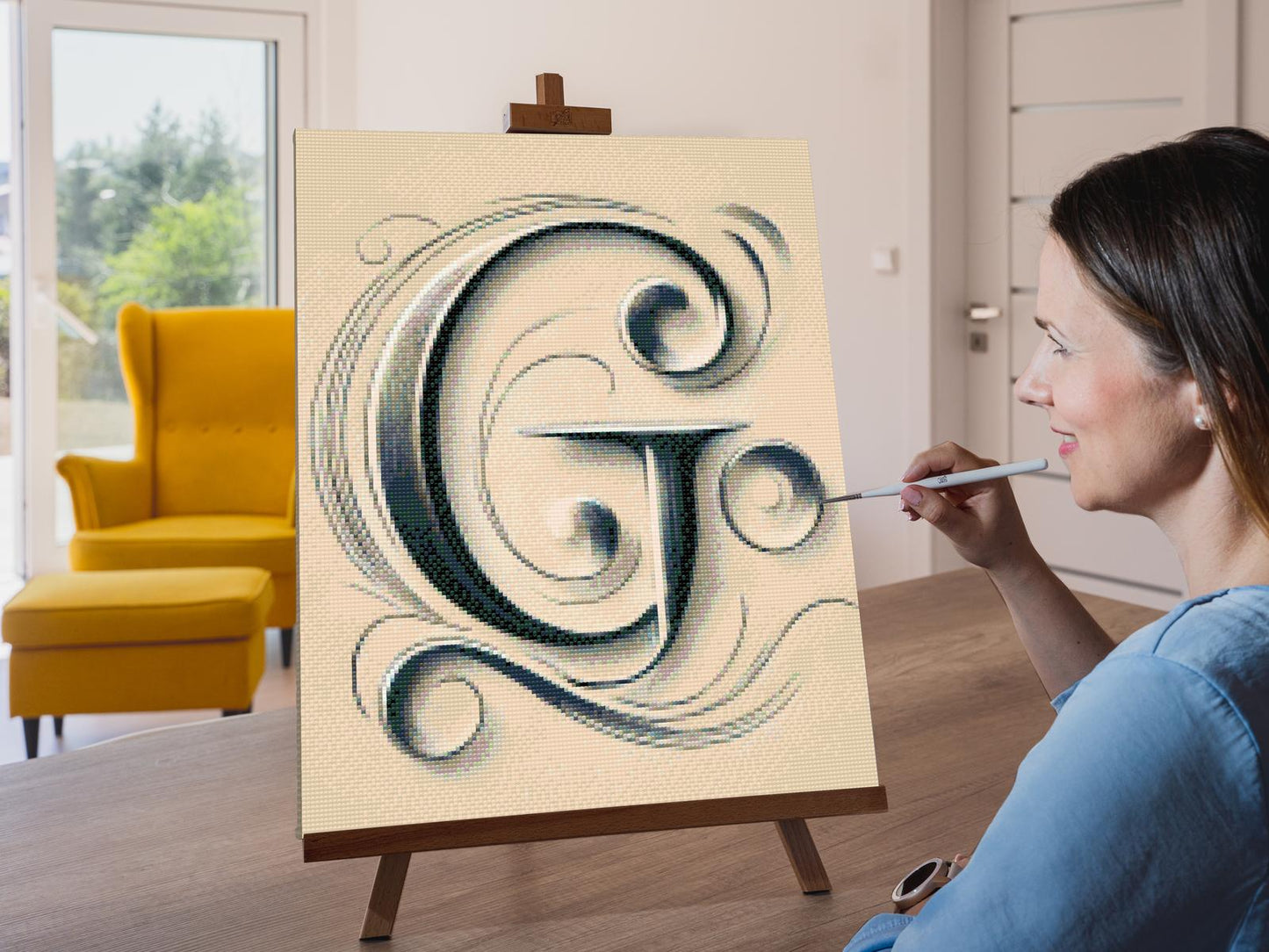 Diamond Paint - Bogstavet G