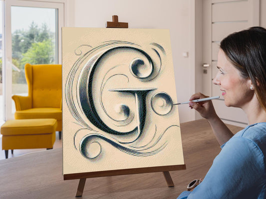 Diamond Paint - Bogstavet G