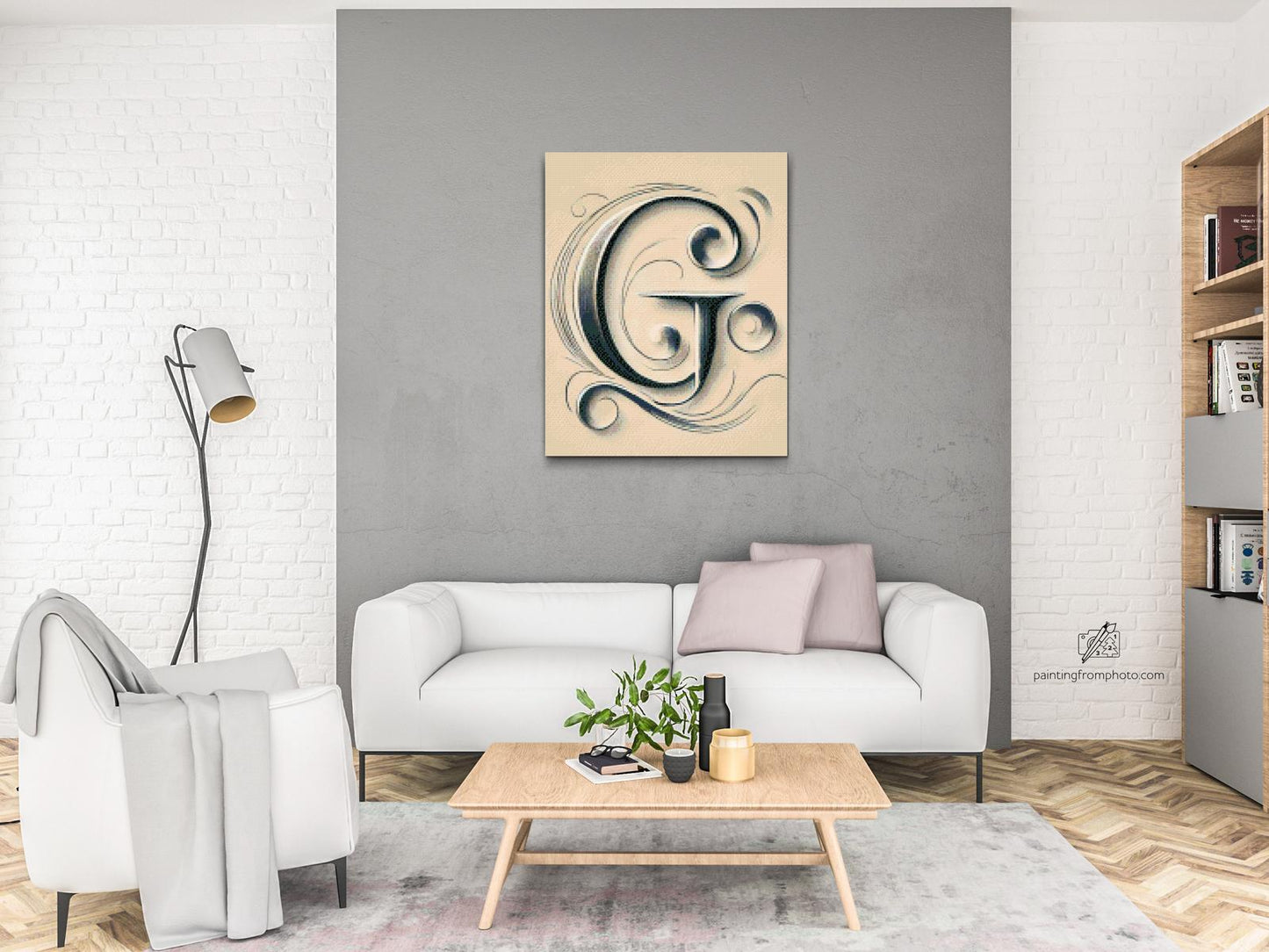 Diamond Paint - Bogstavet G