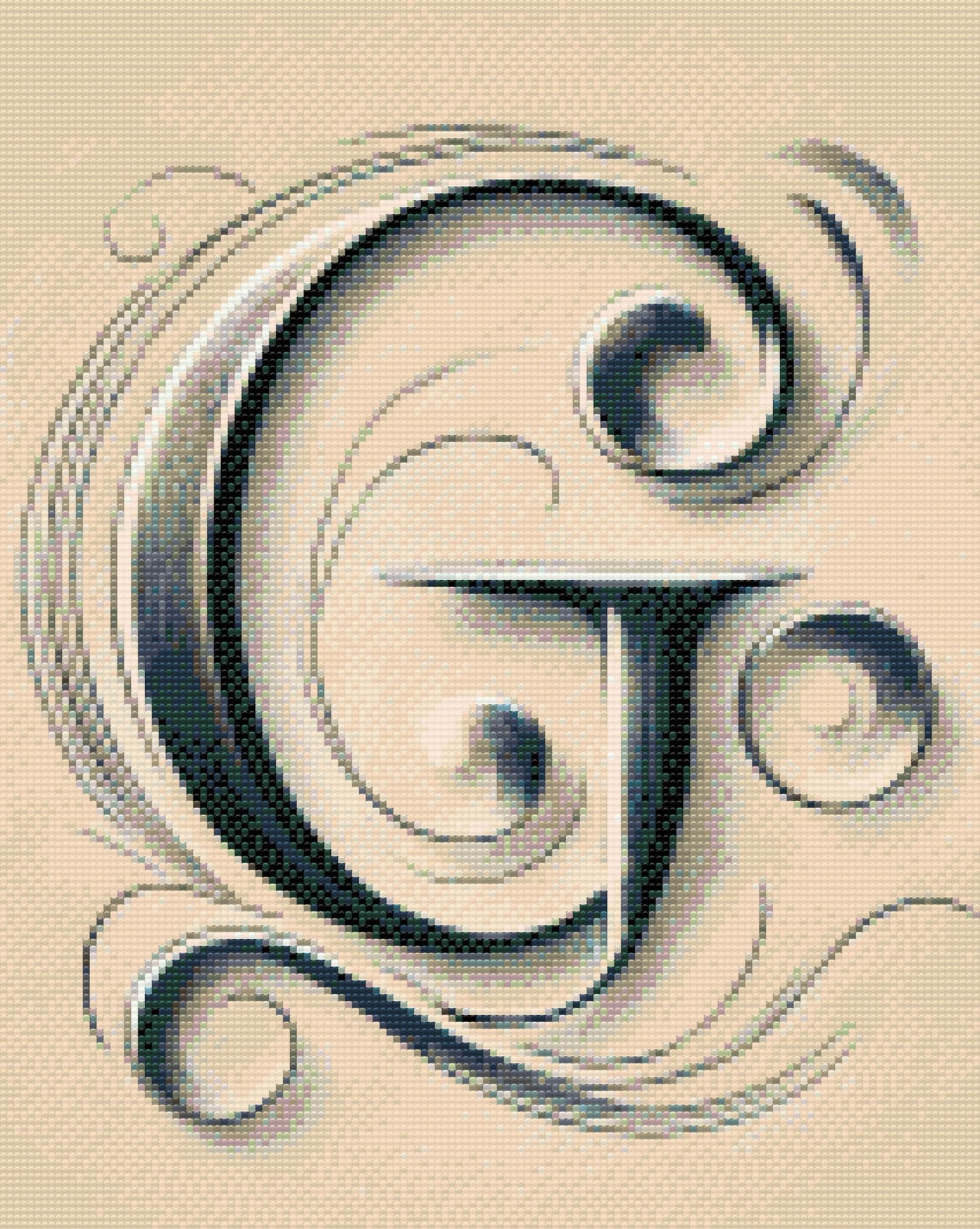 Diamond Paint - Bogstavet G