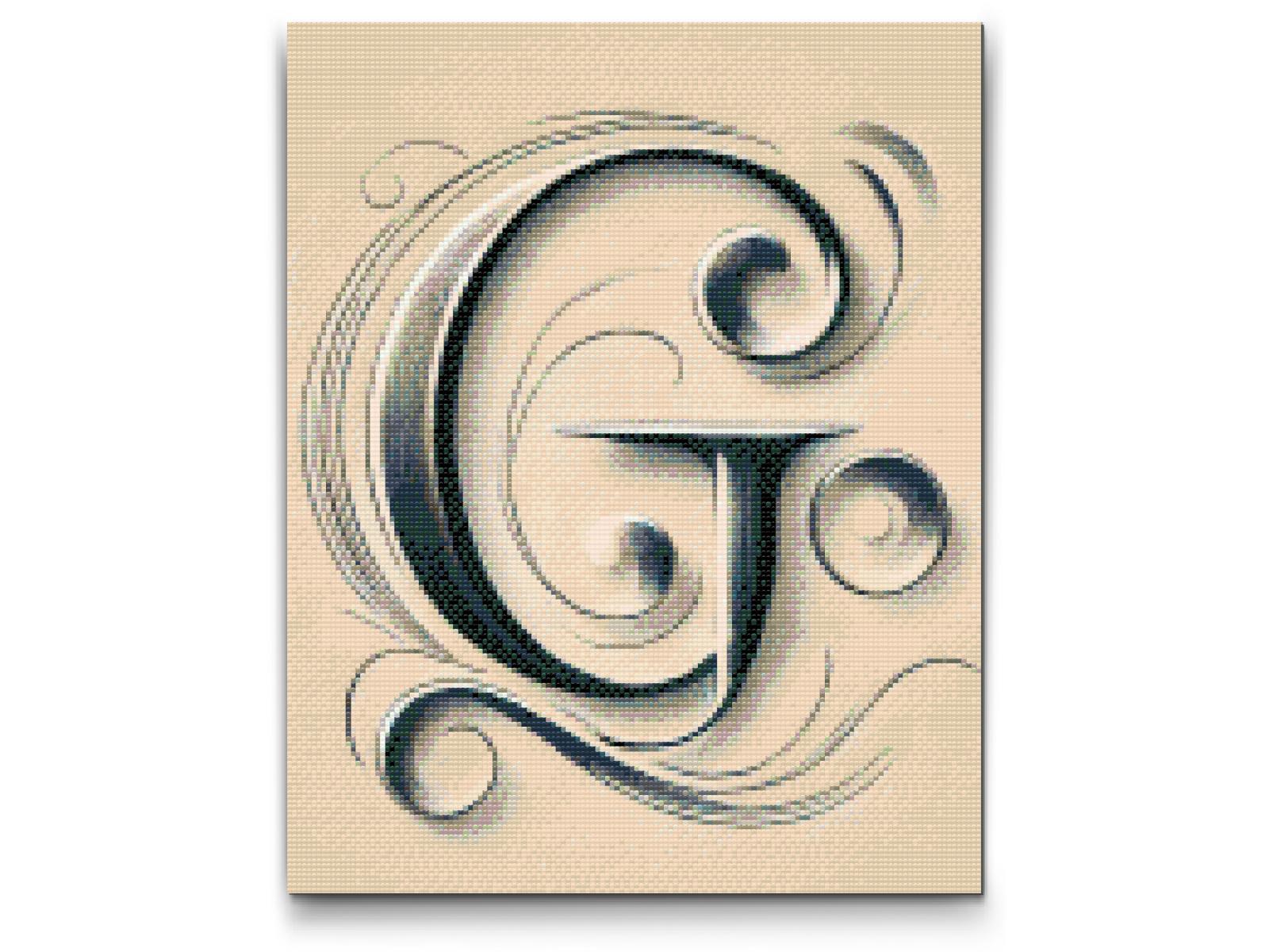 Diamond Paint - Bogstavet G