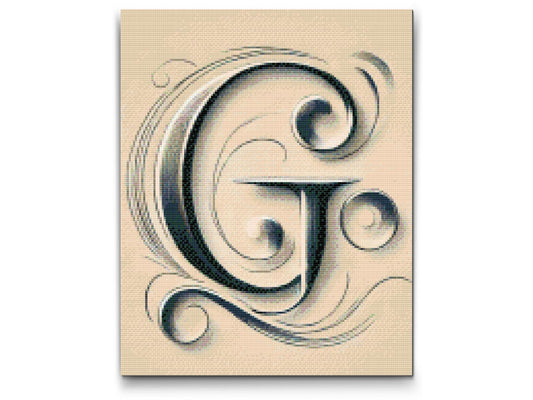 Diamond Paint - Bogstavet G
