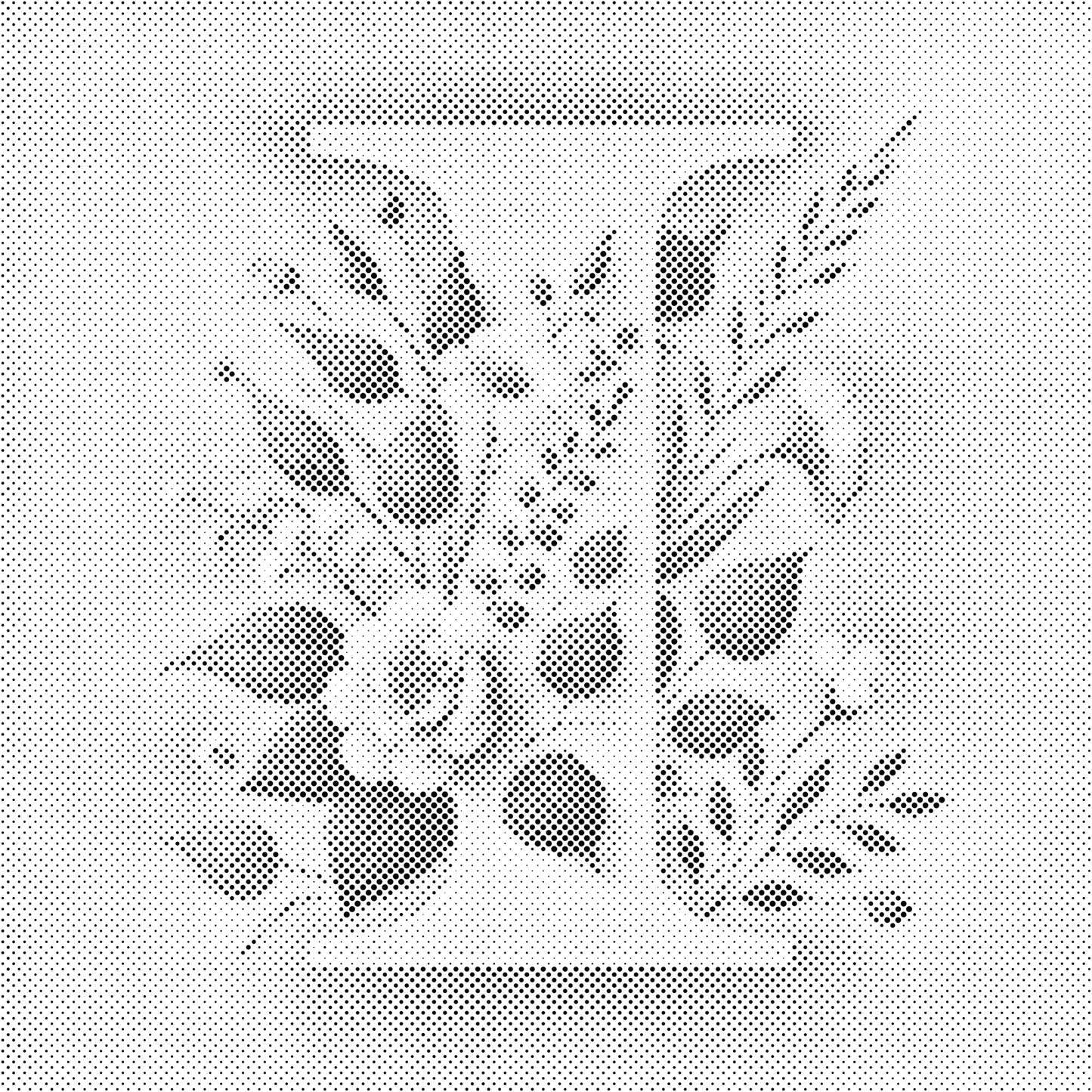 Dotting - Bogstav I - Blomstermønster