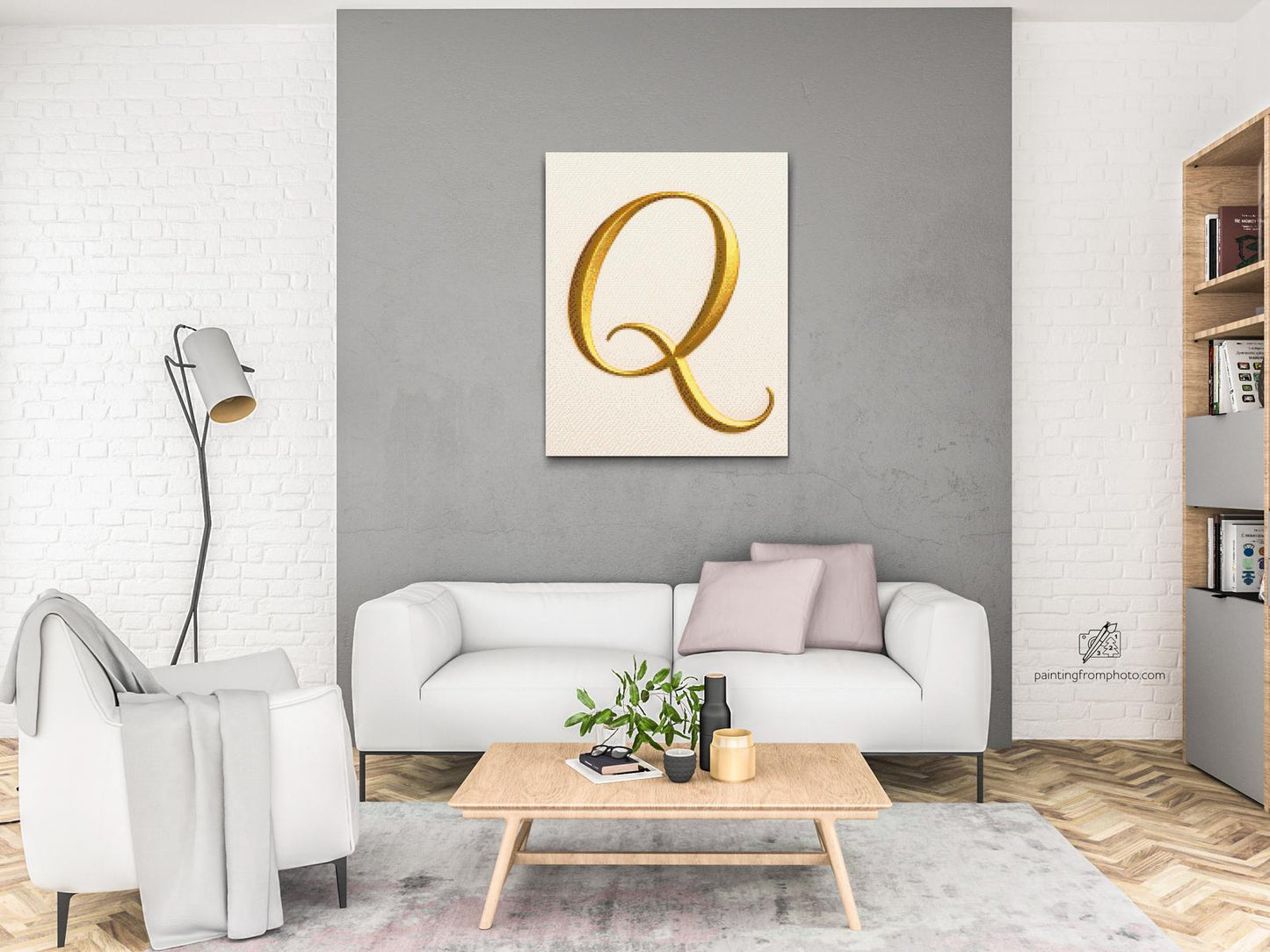 Diamond Paint - Bogstav Q