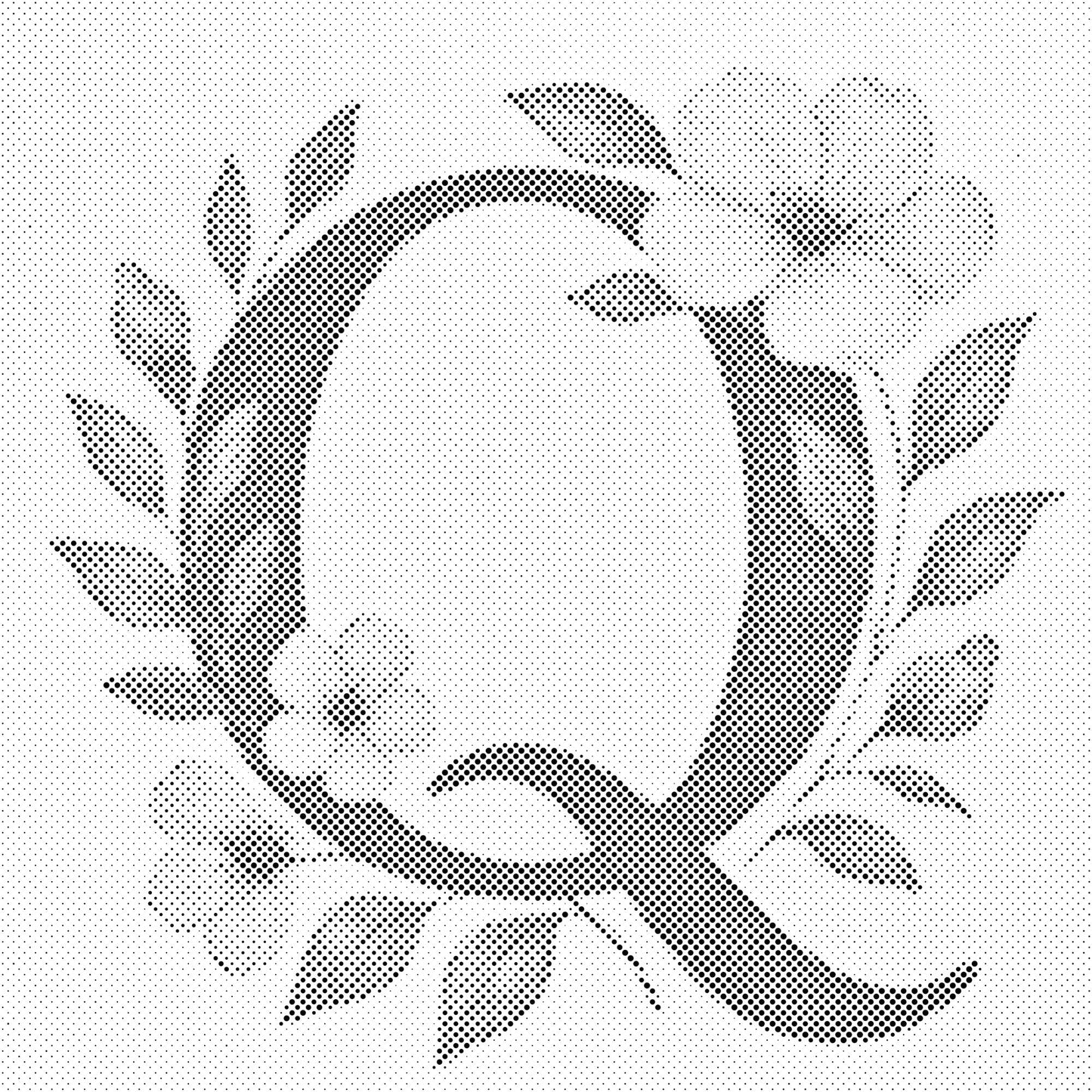 Dotting - Bogstav Q - Blomstermønster