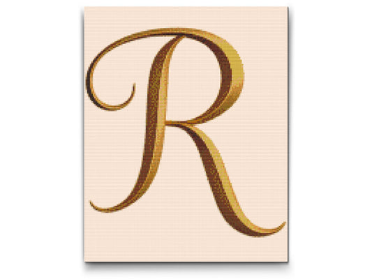 Diamond Paint - Bogstavet R