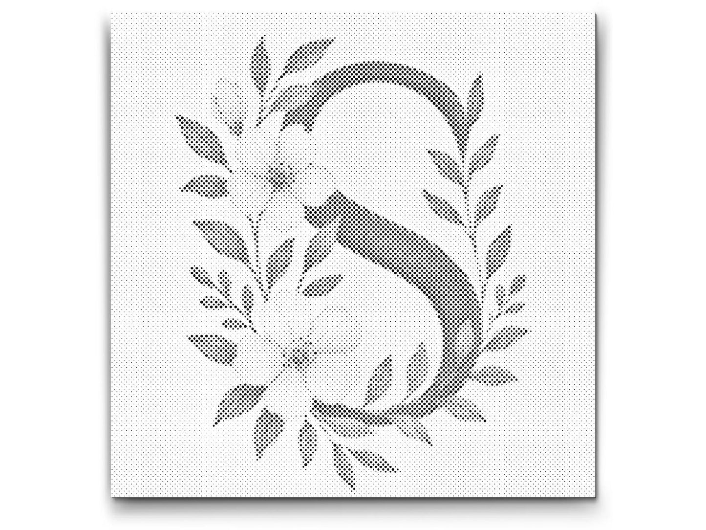 Dotting - Bogstav S - Blomstermønster