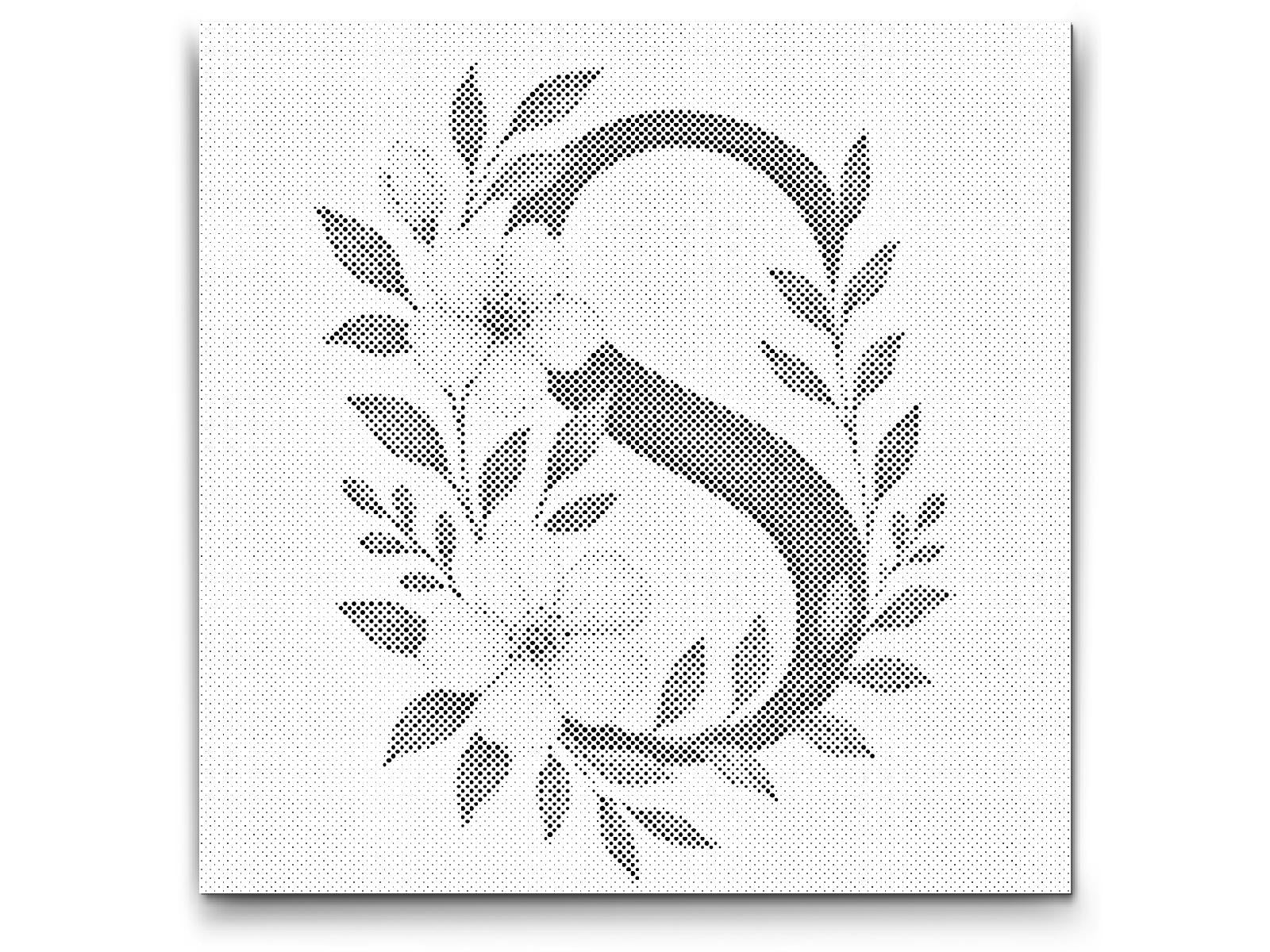 Dotting - Bogstav S - Blomstermønster