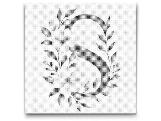 Dotting - Bogstav S - Blomstermønster