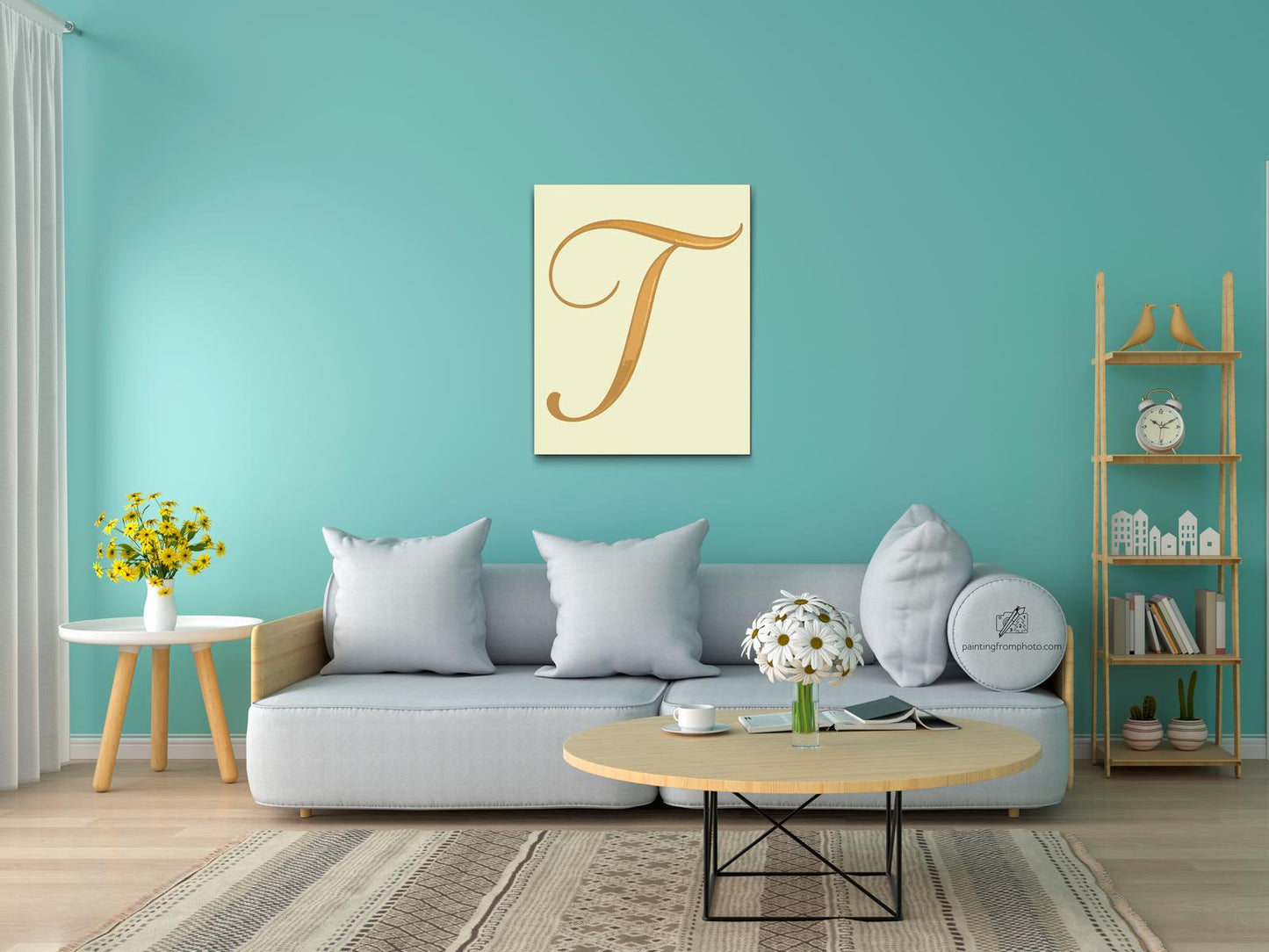 Paint by number - Bogstav T