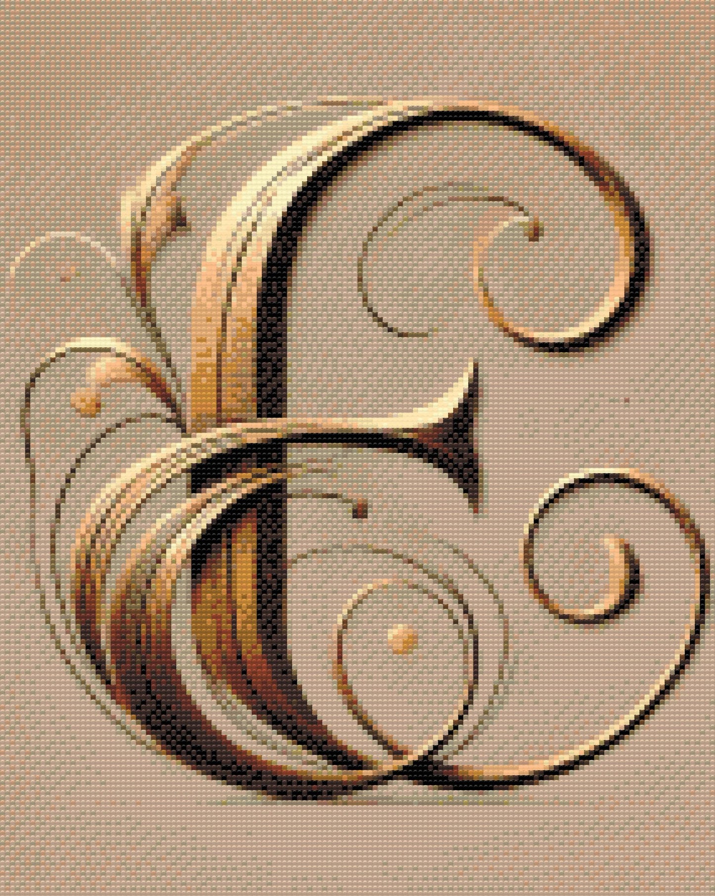 Diamond Paint - Bogstav E