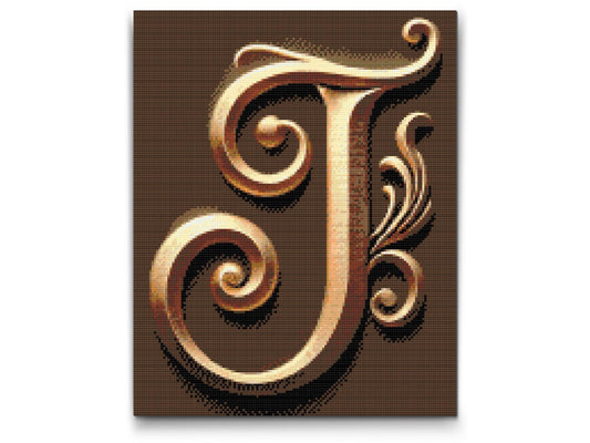 Diamond Paint - Bogstav J
