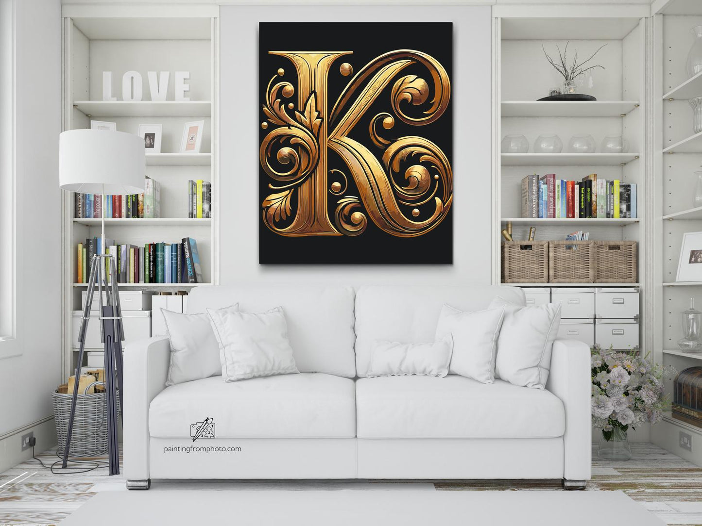 Paint by number - Bogstav K