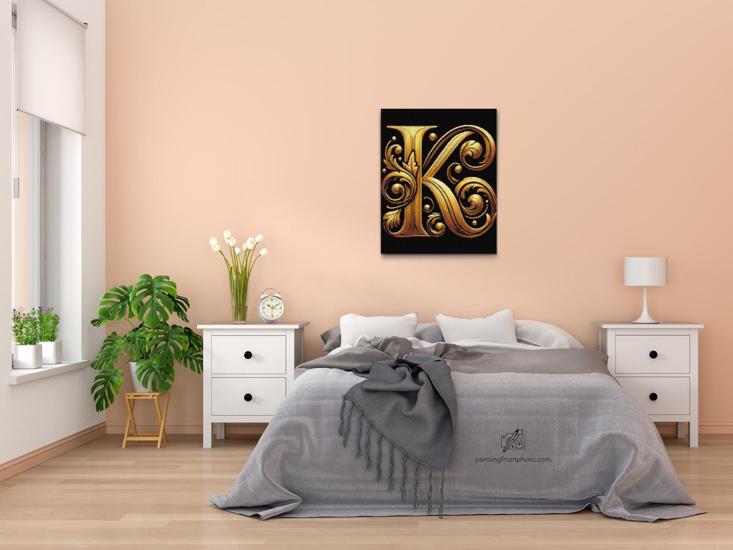Diamond Paint - Bogstav K