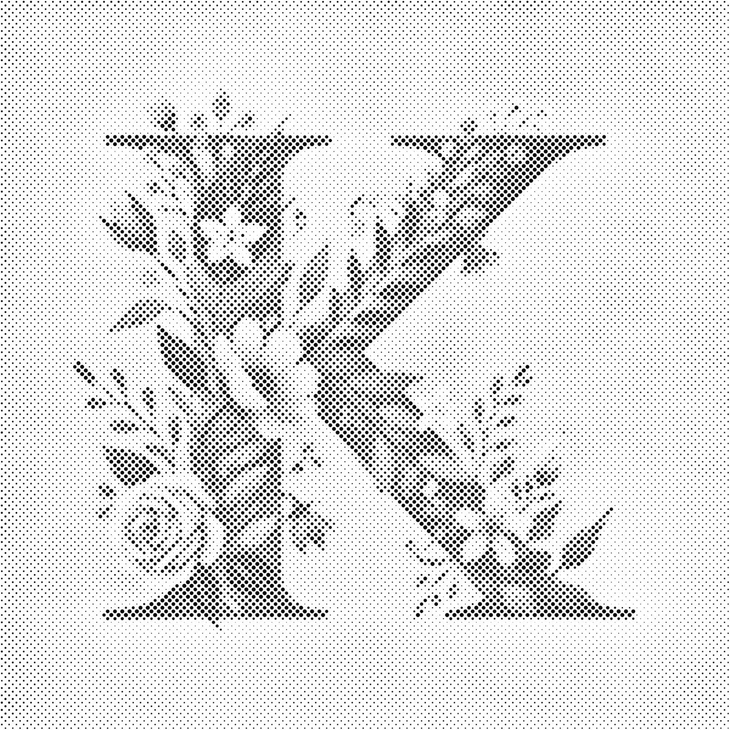 Dotting - Bogstav K - Blomstermønster