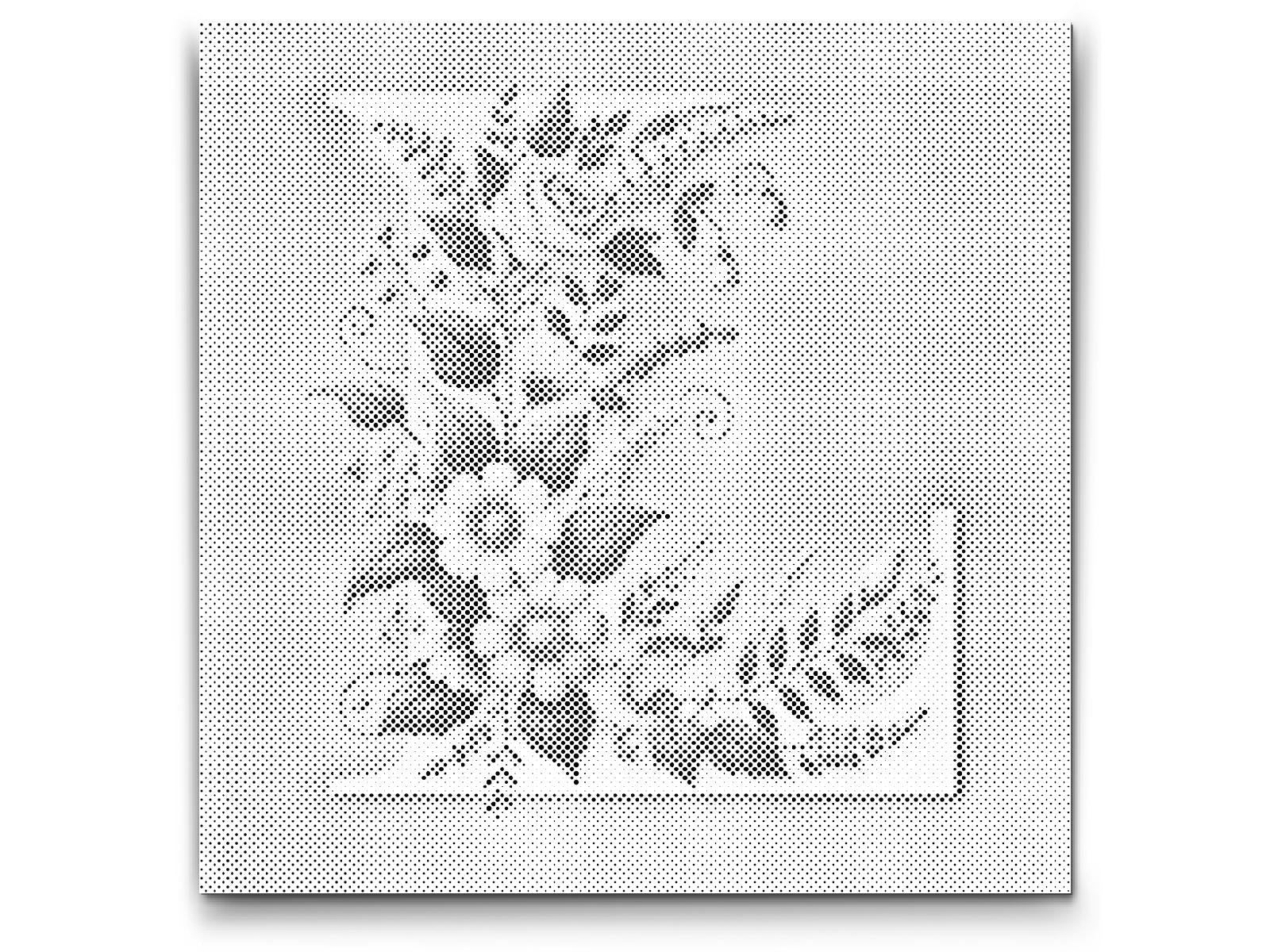 Dotting - Bogstav L - Blomstermønster