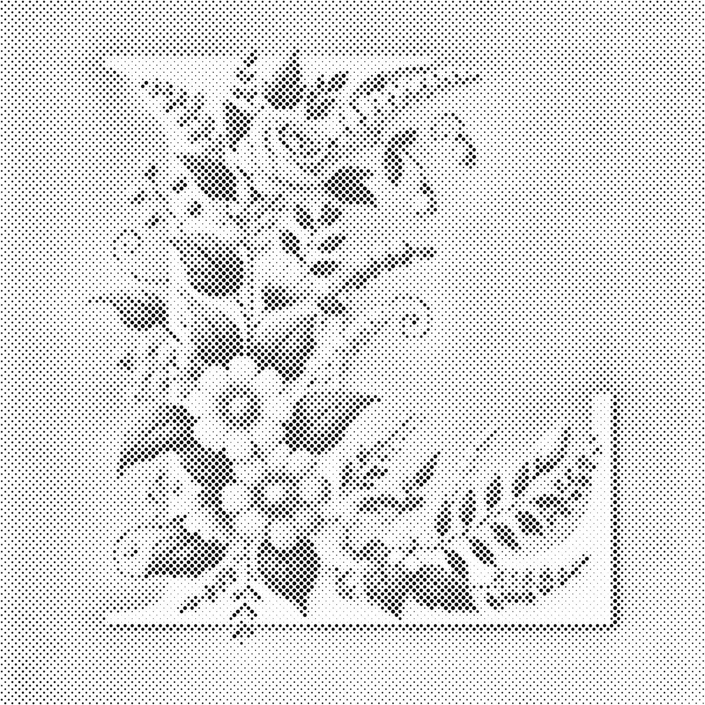 Dotting - Bogstav L - Blomstermønster