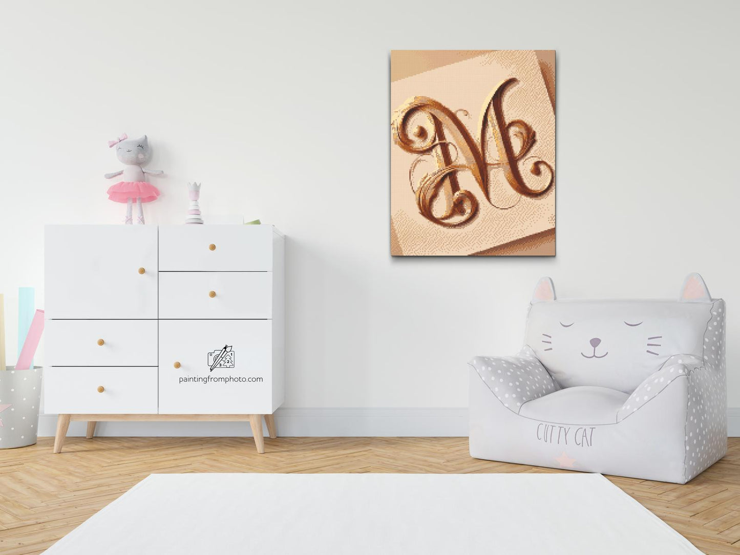 Diamond Paint - Bogstavet M