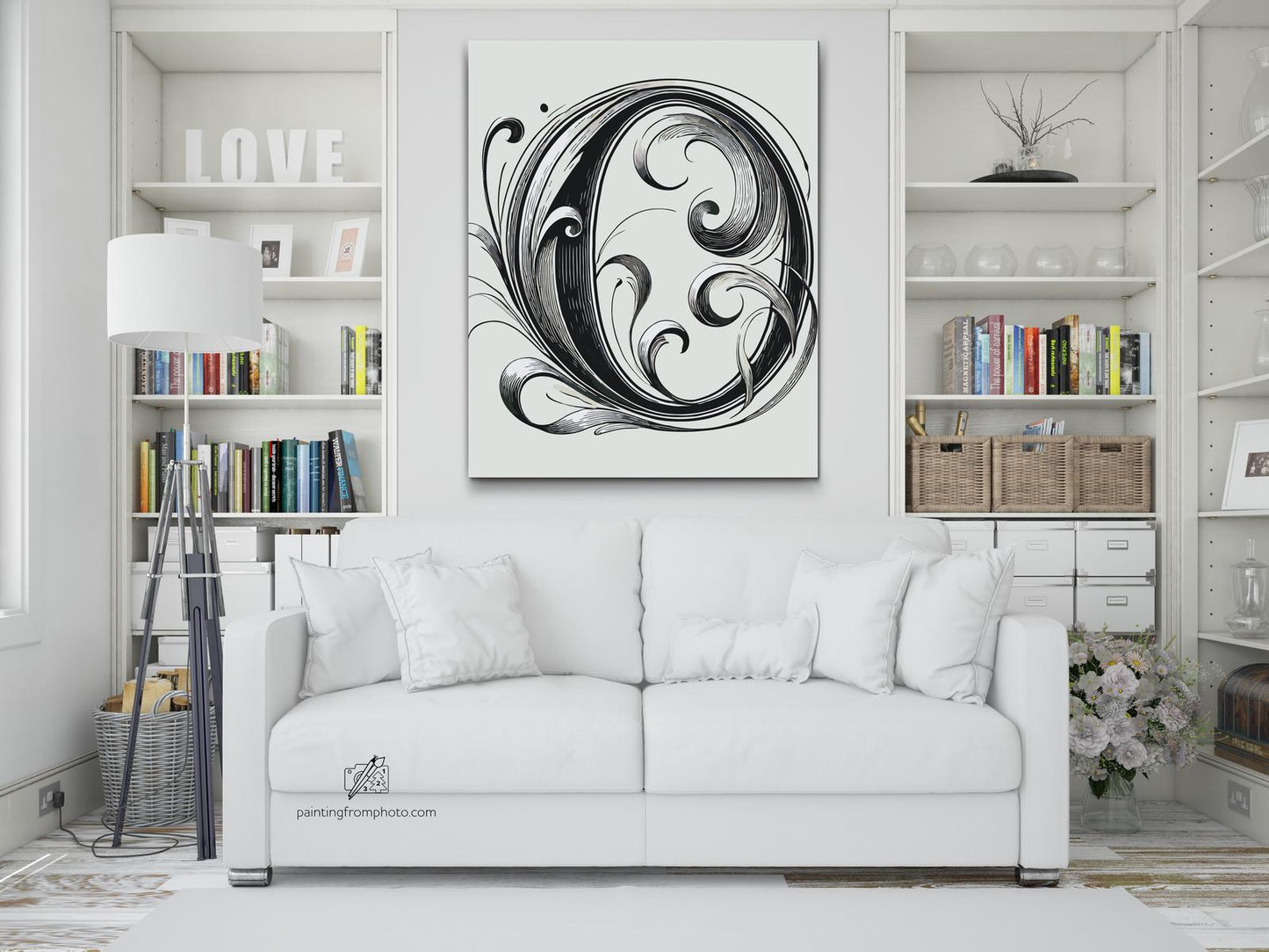 Paint by number - Bogstav O