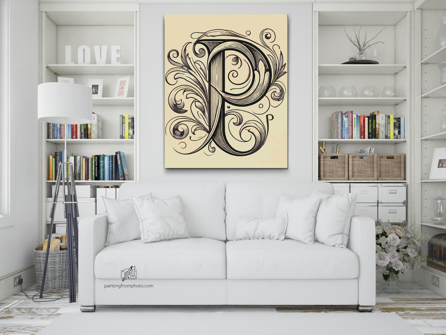 Paint by number - Bogstav P