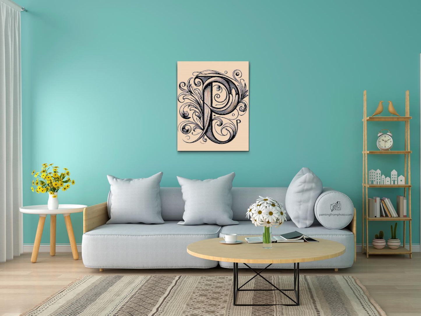 Diamond Paint - Bogstav P