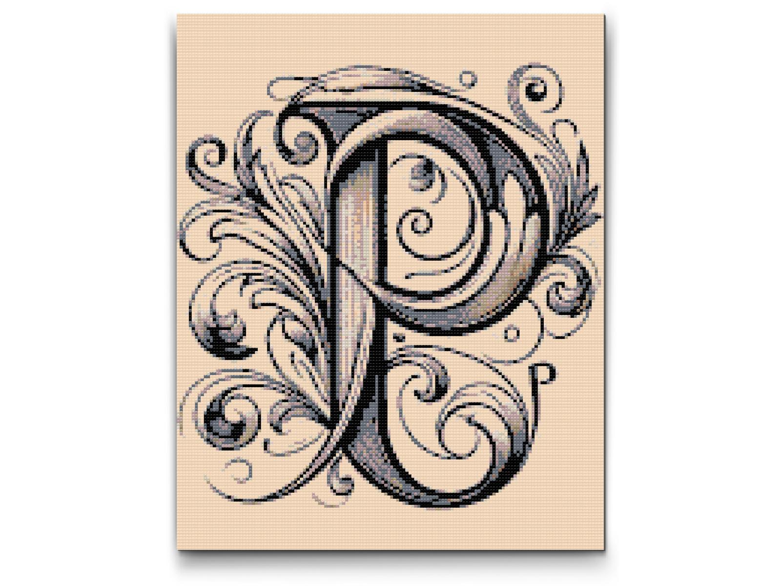Diamond Paint - Bogstav P