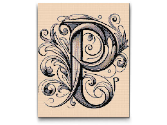 Diamond Paint - Bogstav P