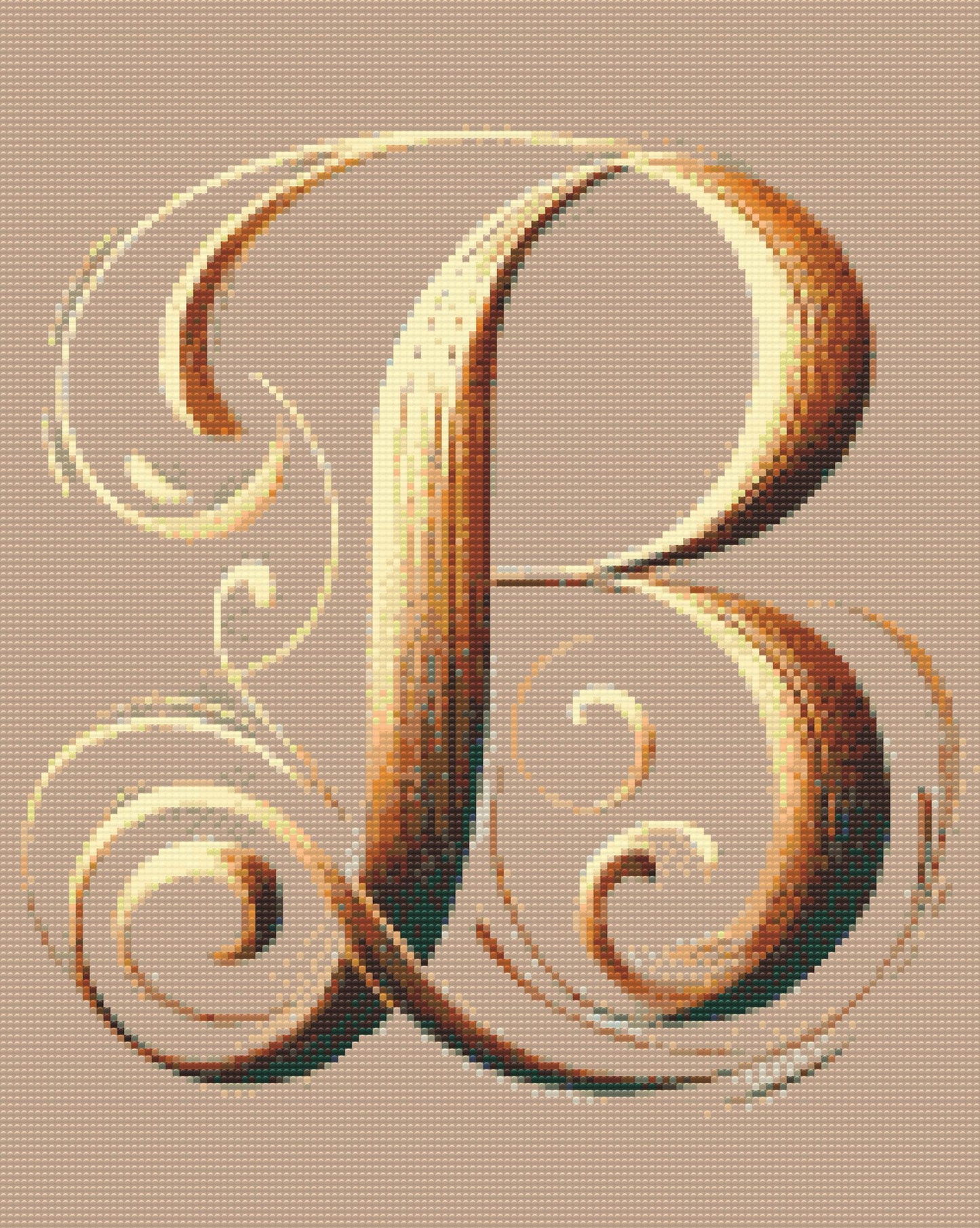 Diamond Paint - Bogstav B