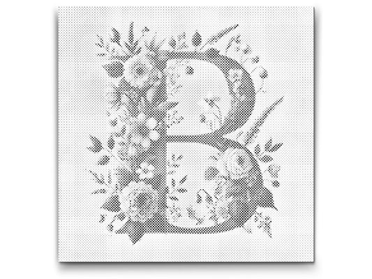 Dotting - Bogstav B - Blomstermønster