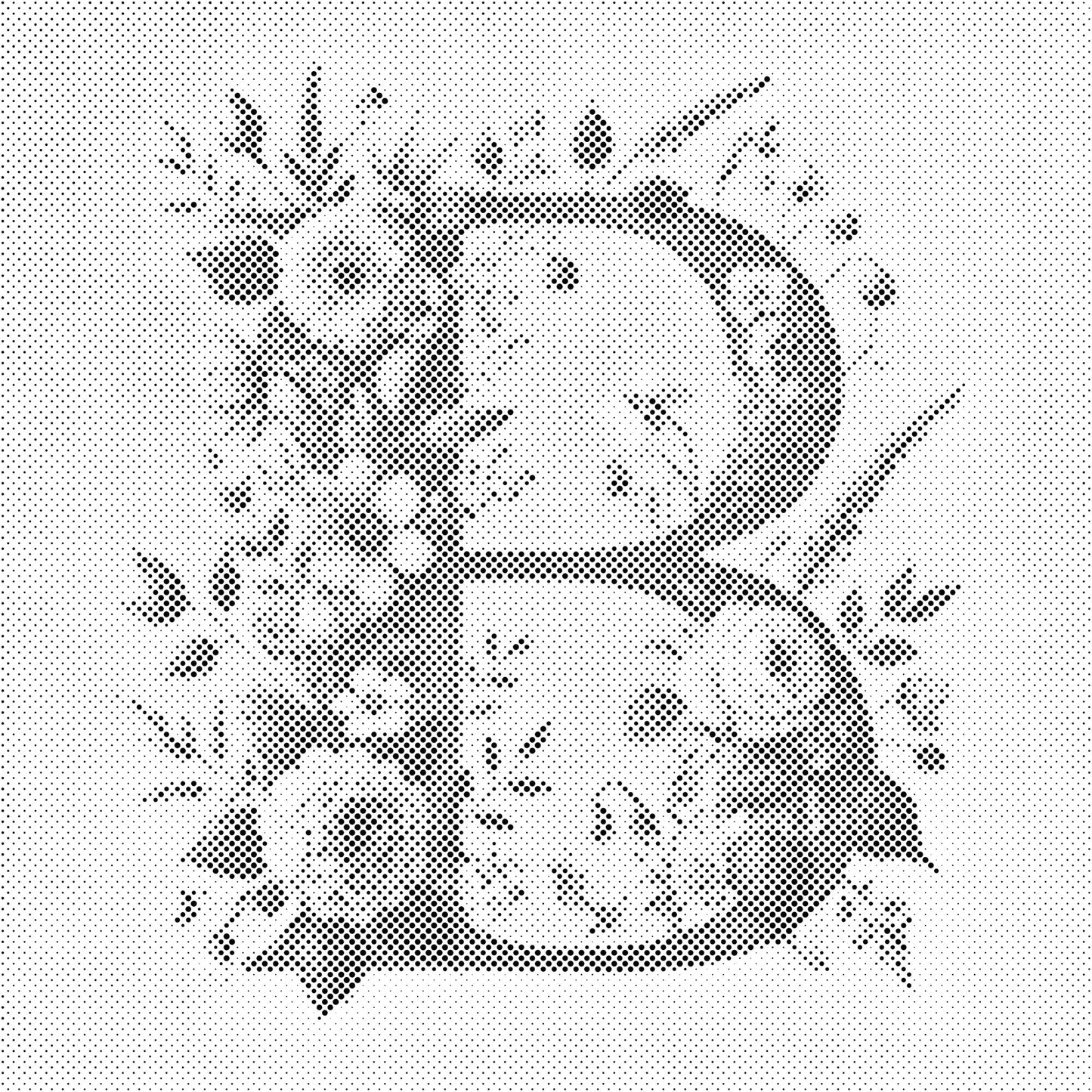 Dotting - Bogstav B - Blomstermønster