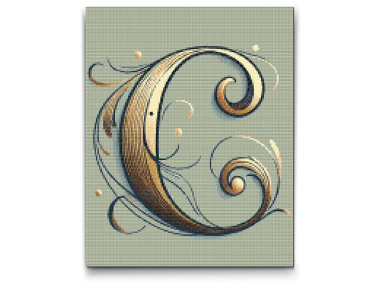 Diamond Paint - Bogstav C