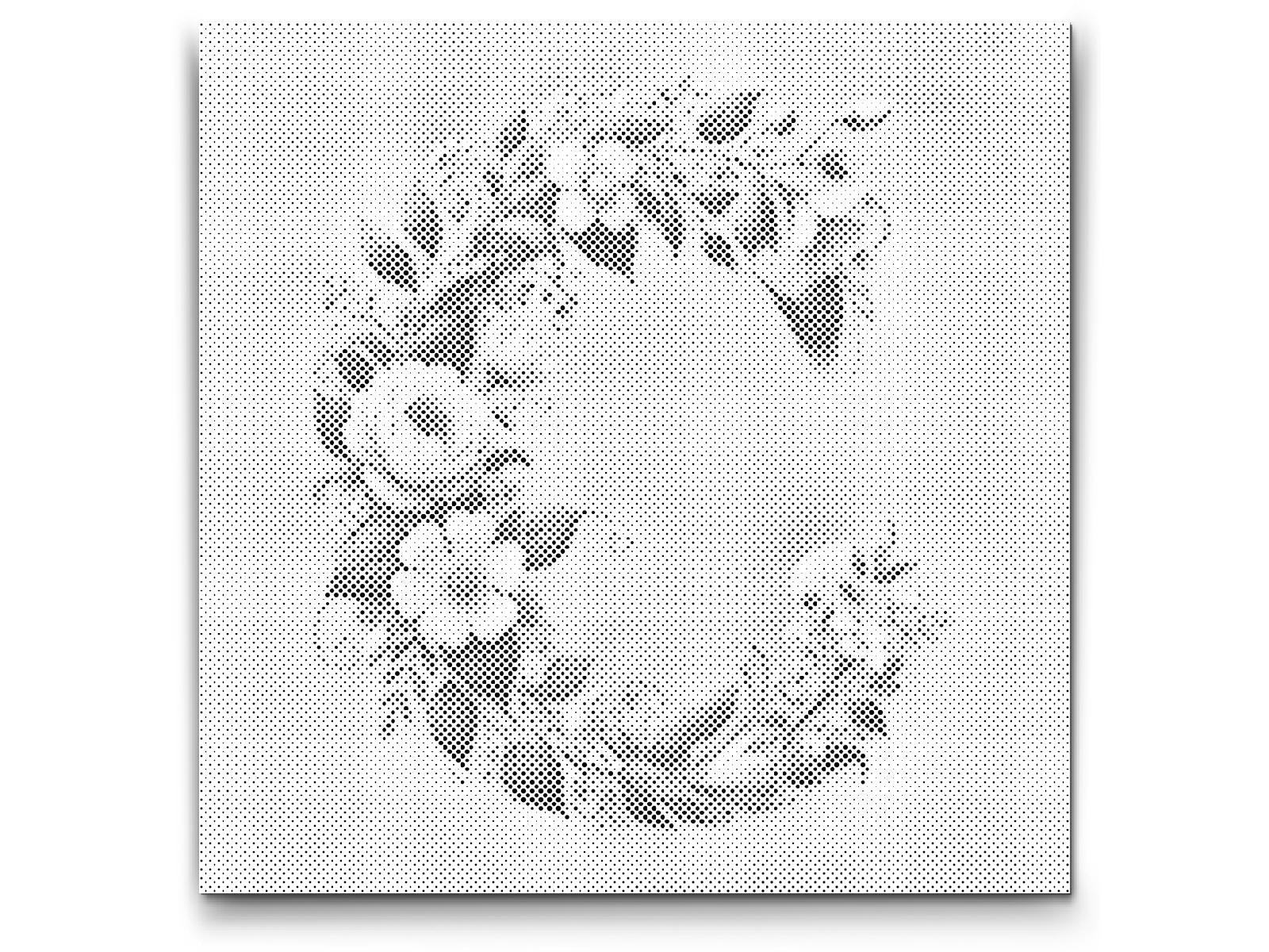 Dotting - Bogstav C - Blomstermønster