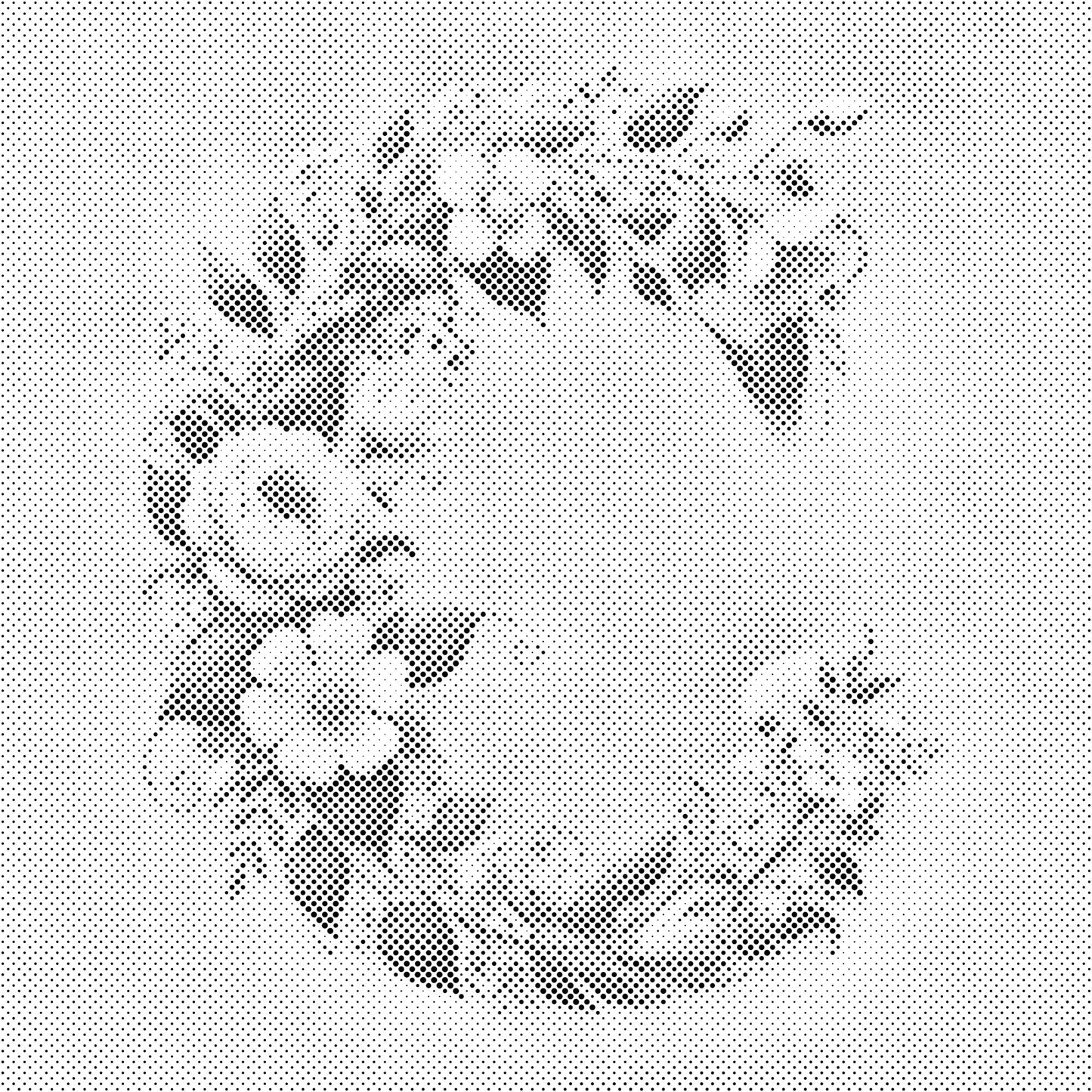 Dotting - Bogstav C - Blomstermønster