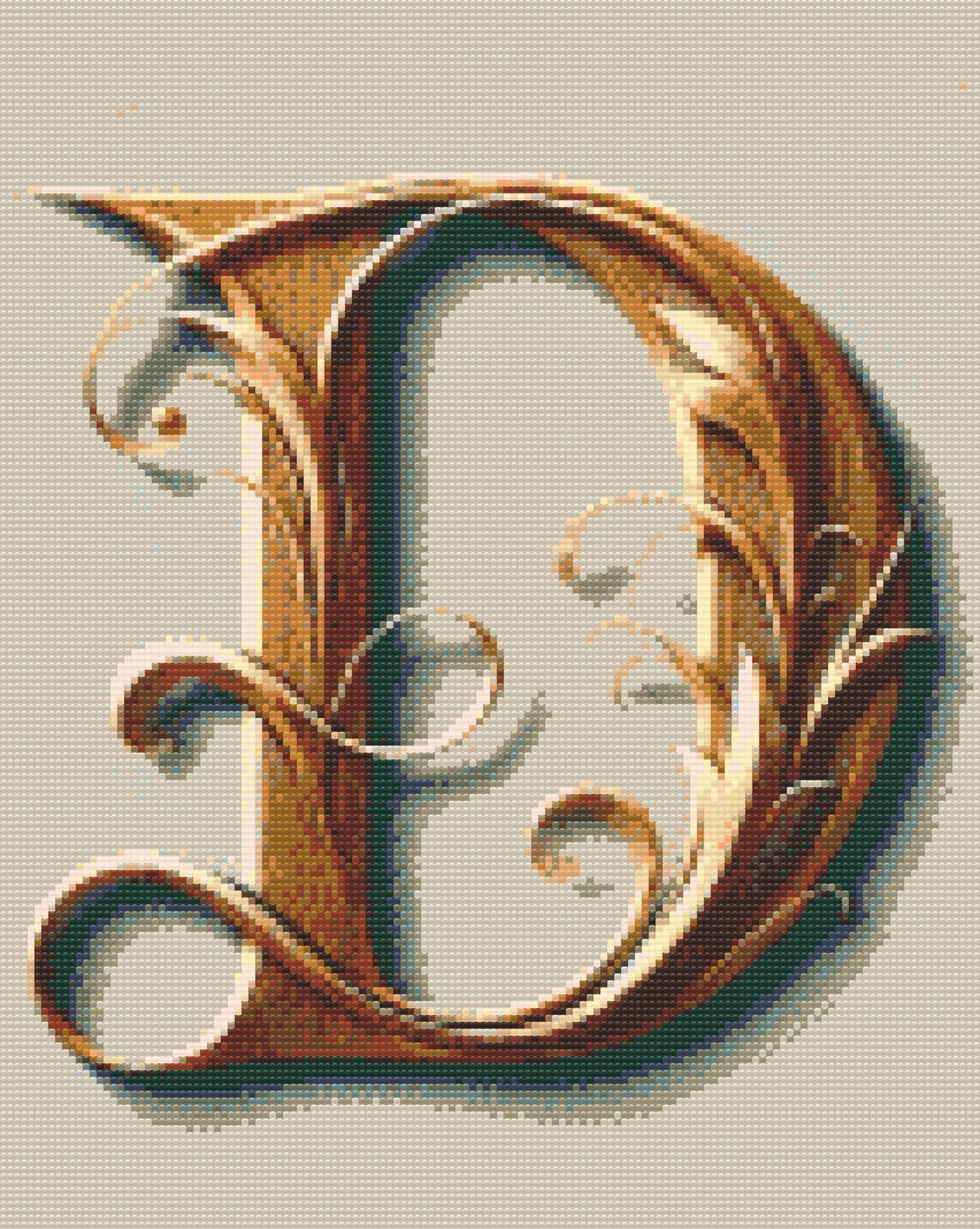 Diamond Paint - Bogstav D
