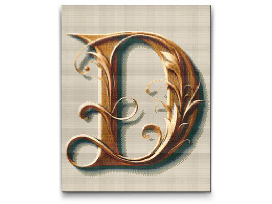Diamond Paint - Bogstav D