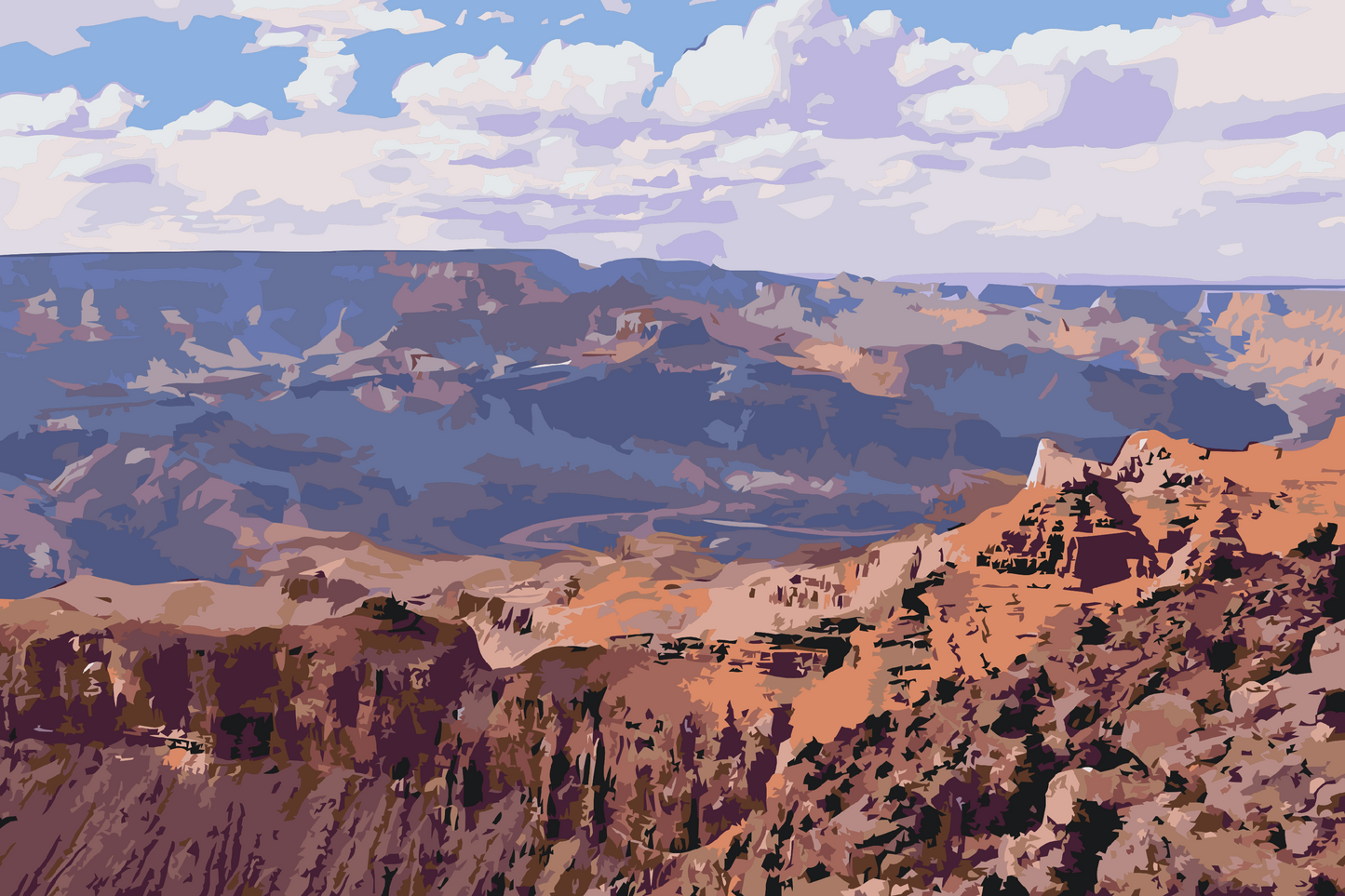 Paint by number - Grand Canyon