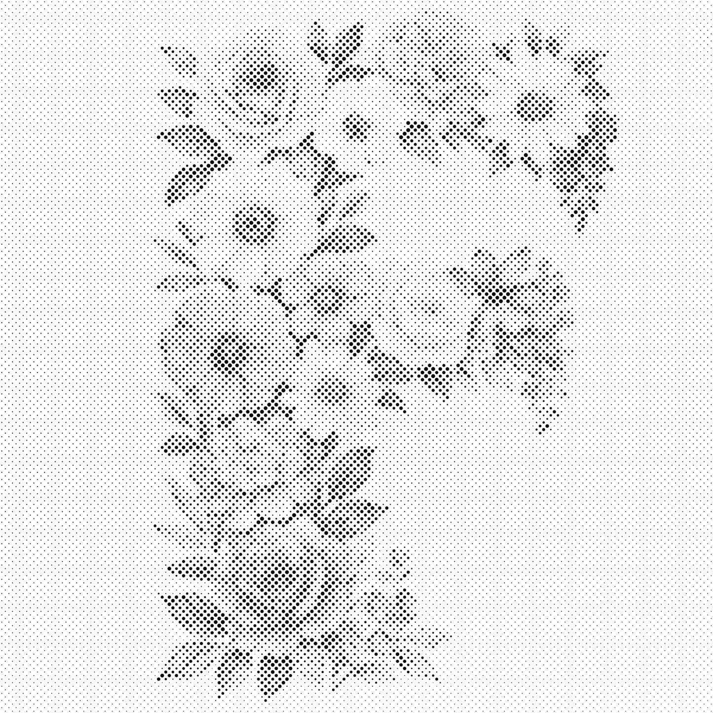 Dotting - Bogstav F - Blomstermønster