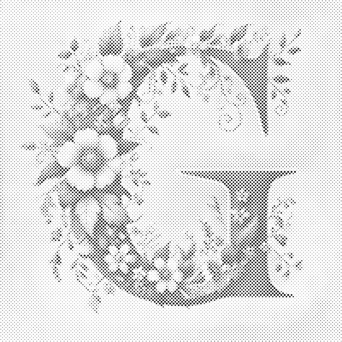 Dotting - Bogstav G - Blomstermønster