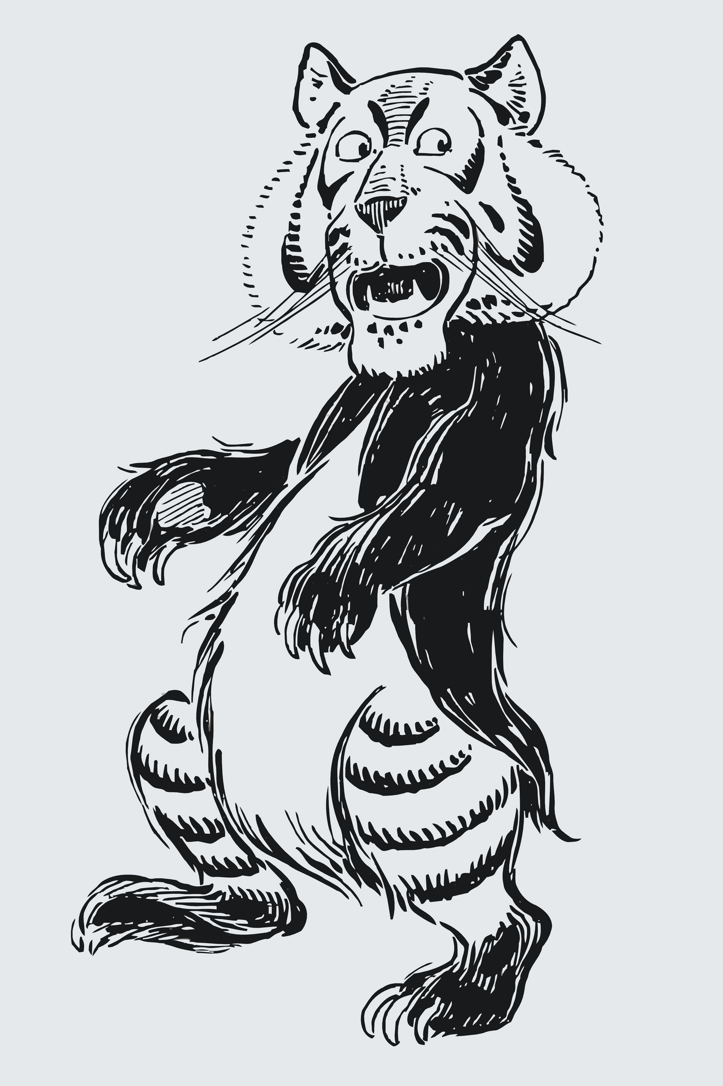 Paint by number - B/W Lion