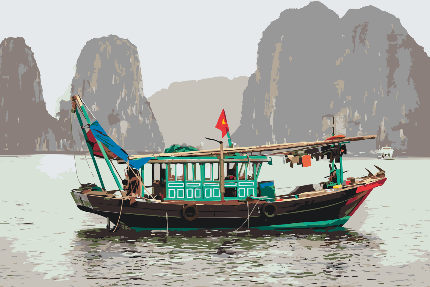 Paint by number - Ha Long-bugten