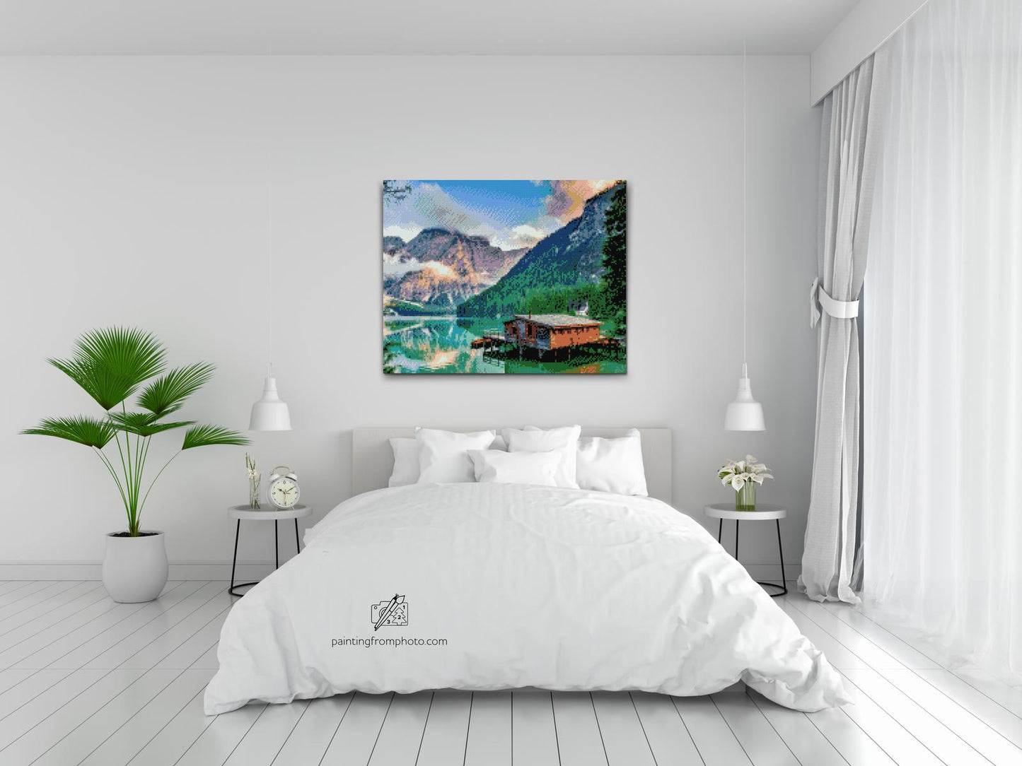 Diamond Paint - Bjerghytte