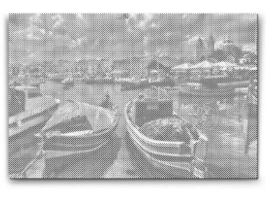 Dotting - Farverige fiskerbåde