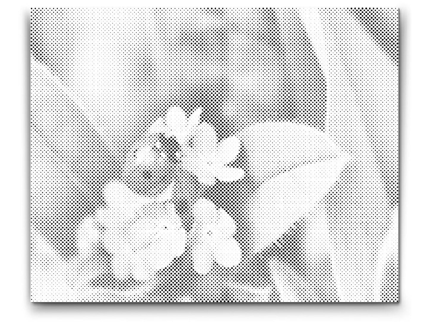 Dotting - Mariehøne på blå blomster