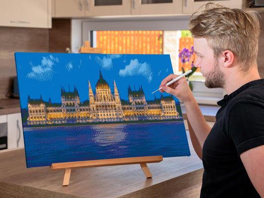 Diamond Paint - Det ungarske parlament