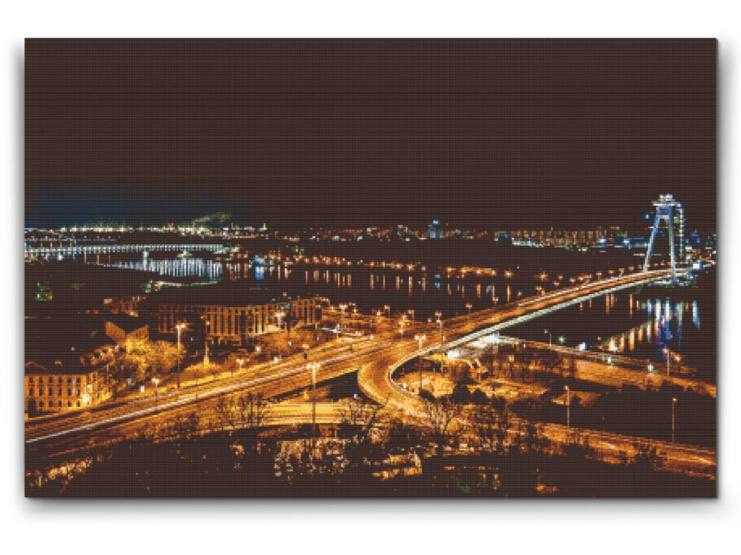 Diamond Paint - Bratislava om natten